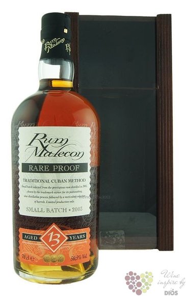 Malecon  Rare proof  2006 aged 13 years Panamas rum 50.5% vol.  0.70 l