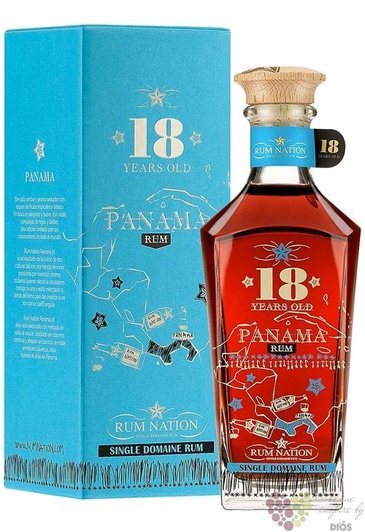 Rum Nation „ Panama ” aged 18 years single domaine Panamas rum Rossi &amp; Rossi 40% vol.  0.70 l