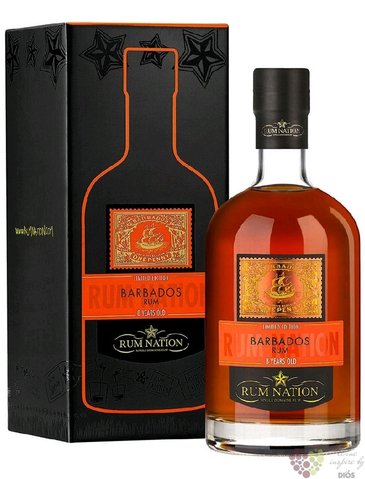 Rum Nation  Barbados  aged 8 years caribbean rum by Rossi &amp; Rossi 40% vol.  0.70 l
