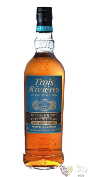 Trois Rivieres agricole vieux „ Single malt whisky cask ” aged Martinique rum 40% vol.  0.70 l