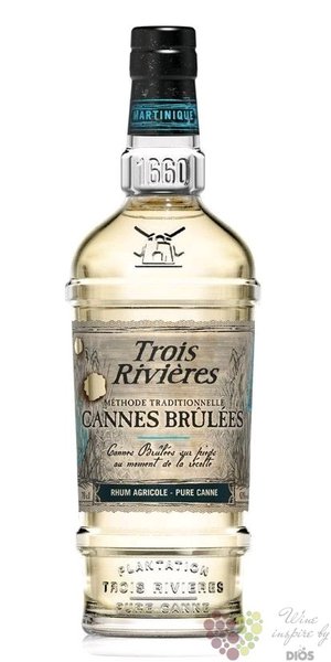 Trois Rivieres  Cannes Brules  unique Martinique rum 43% vol.  0.70 l