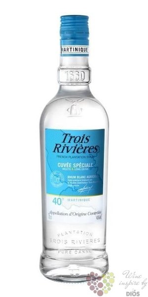 Trois Rivieres agricole „ Blanc ” white Martinique rum 50% vol.  0.70 l
