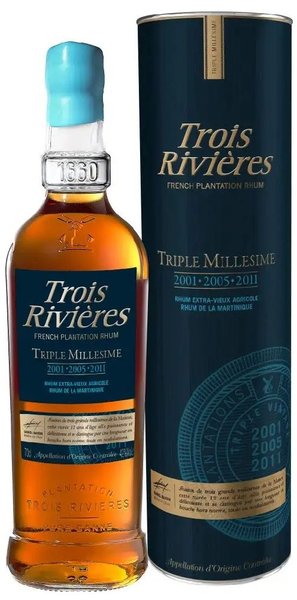 Rum Trois Rivieres Triple Millsime 2001-2005-2011 gB 42%0.70l