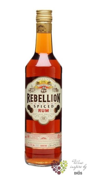 Rebellion  Spiced  flavored Caribbean rum 37.5% vol.   0.70 l