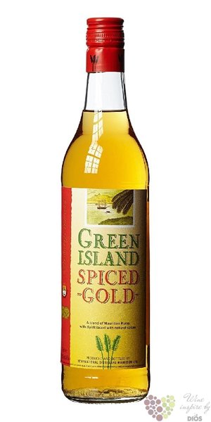 Green Island  Spiced  flavored Mauritian rum 37.5% vol.  0.70 l
