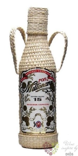 Millonario  Sistema solera 15 reserva especial  aged 15 years Peru rum 40% vol.  0.70 l
