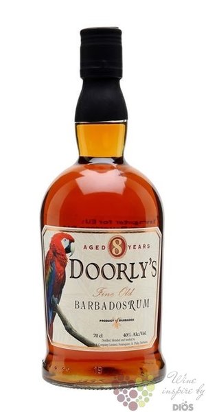 Doorlys aged 8 years fine old rum of Barbados 40% vol.  0.70 l