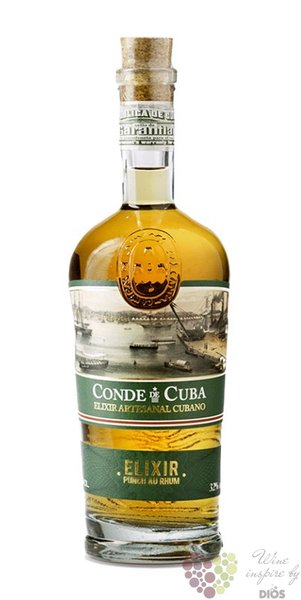 Conde de Cuba  Elixir del Caribe  rum liqueur of Dominican republic 32% vol. 0.70 l