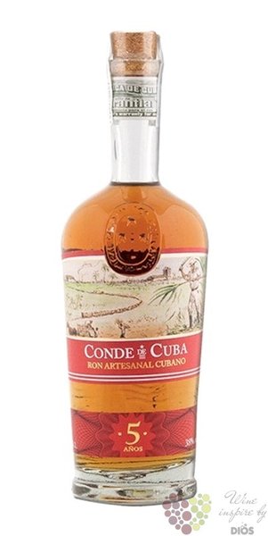 Conde de Cuba aged 5 years rum of Dominican republic 38% vol. 0.70 l