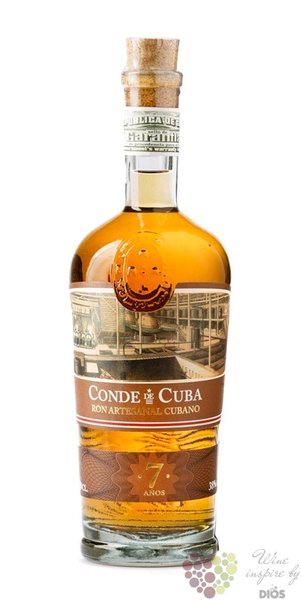 Conde de Cuba aged 7 years rum of Dominican republic 38% vol. 0.70 l