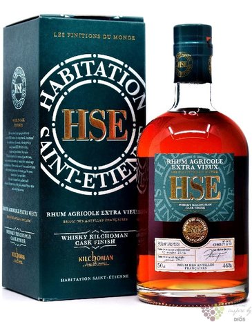 HSE Saint Etienne extra vieux  Kilchoman cask  Martinique rum 44% vol.  0.50 l