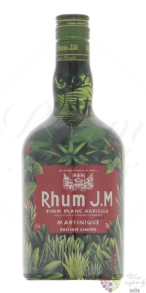 J.M Rhum blanc  Jungle Macouba  ltd. Martinique rum 51.8% vol.  0.70 l
