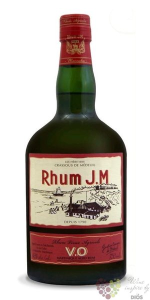 J.M Rhum  VO  Martinique rum 43% vol.  0.70 l