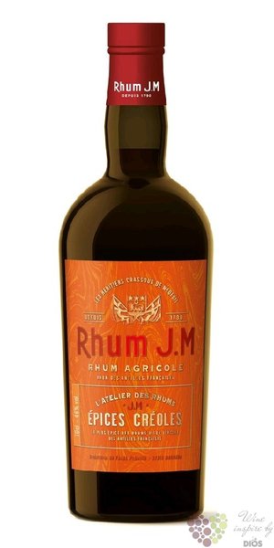 J.M lAtelier des Rhums  Epices Creole  aged Martinique rum 46% vol.  0.70 l