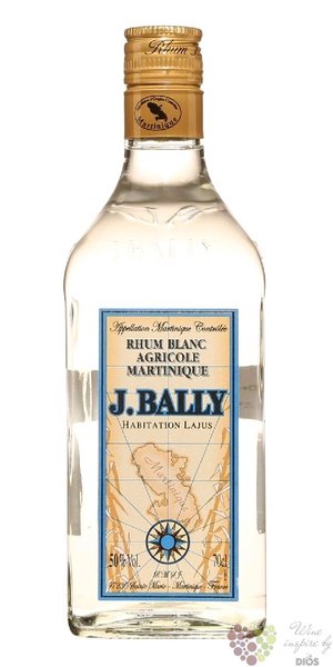 J.Bally agricole „ Blanc ” white rum of Martinique 50% vol.  0.70 l