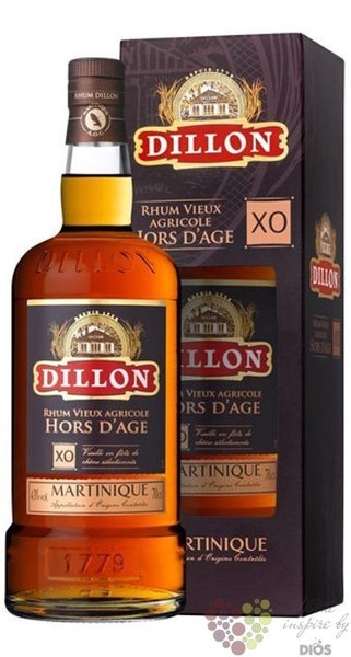 Dillon agricole vieux  XO - Horse Dage  aged rum of Martinique 43% vol.  0.70 l
