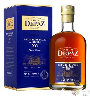 Depaz  XO Grande Reserv  aged Martinique rum 45% vol.  0.70 l