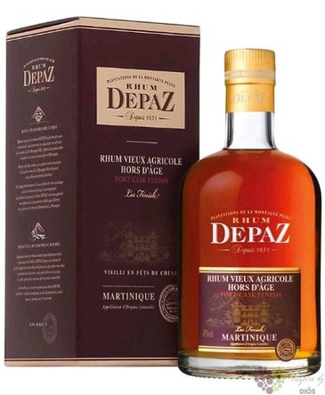 Depaz  Hors dAge Port cask finish  aged Martinique rum 45% vol.  0.70 l