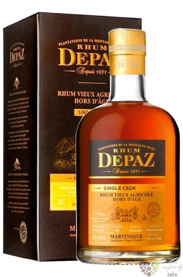 Depaz  Hors dAge les Millesimes 2003  aged Martinique rum 45% vol.  0.70 l