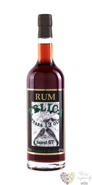 Telica  Barrel 67  aged 13 years rum of Nicaragua 42% vol.    0.70 l