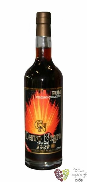 Cerro Negro 1989 aged vintage Nicaraguan rum 40% vol     0.70 l