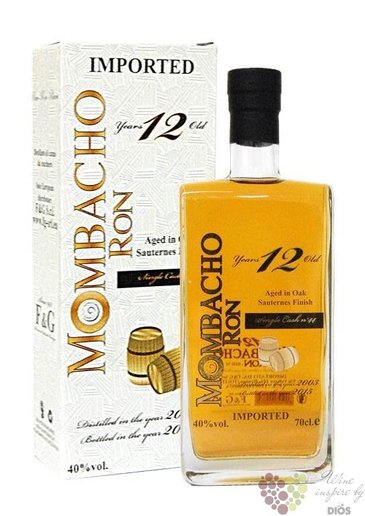 Mombacho  Sauternes wood finished   aged 12 years Nicaraguan rum 40% vol.  0.70 l