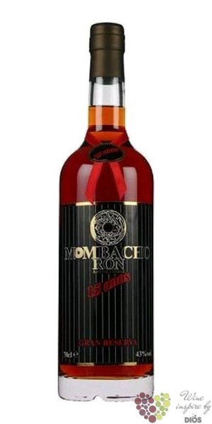 Mombacho  Black Grand reserva  aged 15 years Nicaraguan rum 43% vol.  0.05 l