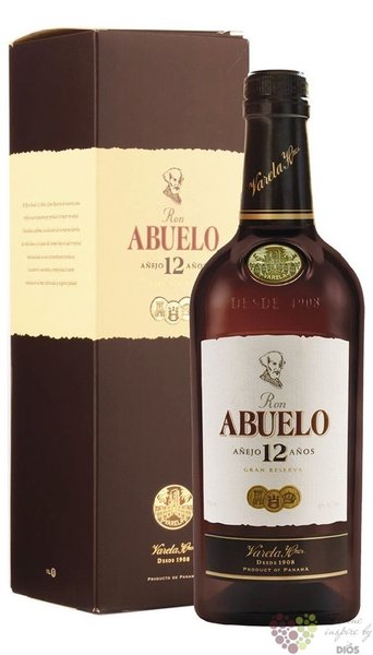 Abuelo „ Aňejo 12 aňos ” aged Panamas rum 40% vol.  0.70 l