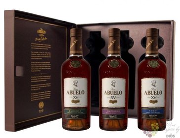 Abuelo Xv finish collection  Tasting set  Panamas rum 40% vol.  3x0.20 l