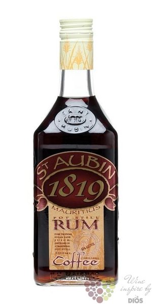 Saint Aubin  Coffee  flavored rum of Mauritius 40% vol. 0.50 l