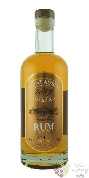 Saint Aubin  Gold Premium  aged Mauritian rum 40% vol.   0.70 l