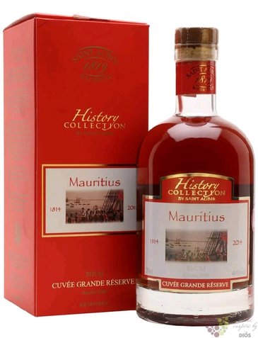 Saint Aubin 2014  History collection  aged Mauritian rum 40% vol.  0.70 l