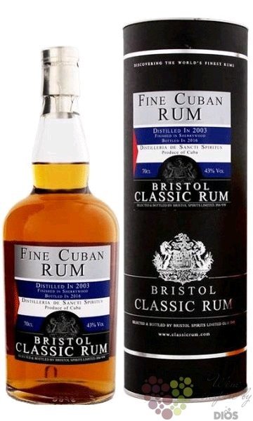 Sancti Spriritus 2003  Bristol Sherry cask  aged Cuban rum 43% vol.  0.70 l