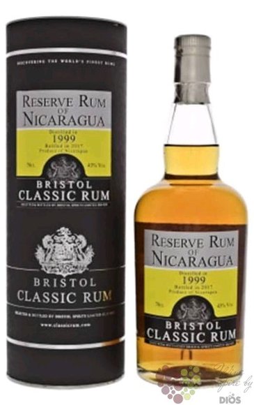 Bristol 1999  Rserve of Nicaragua  aged rum 43% vol.  0.70 l