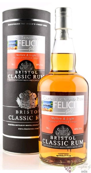 Caroni Felicite Gold  Bristol  unique Trinidad &amp; Tobago rum 40% vol.  0.70 l
