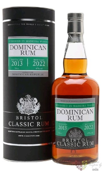 Bristol 2013  Madeira cask finish bott.2022  aged Dominican rum 47% vol.  0.70 l