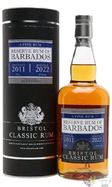 Bristol 2011  Foursquare Reserve of Barbados bott.2022  aged Caribbean rum 47% vol.  0.70 l