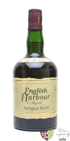 English Harbour aged 5 years premium rum of Antigua 40% vol.    0.70 l