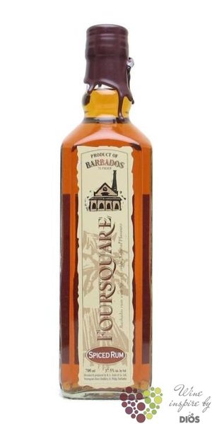 Foursquare  Spiced  flavored rum of Barbados 37.5% vol. 0.70 l