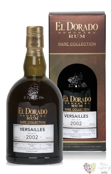 el Dorado Rare collection 2002  Versailles  unique Guyana rum 63% vol.  0.70 l