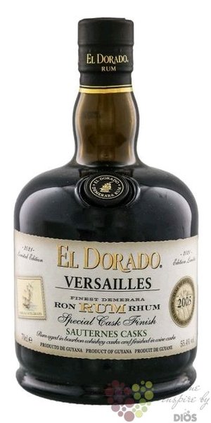 el Dorado Special cask finish 2005  Versailles Sauternes cask  unique Guyana rum 55.4% vol. 0.70 l