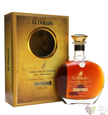 El Dorado „ Grand Special Reserve ” aged 50th Anniversary rum of Guyana by Demerara 43% vol. 0.70l