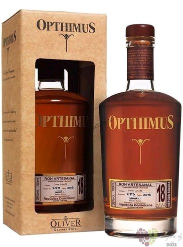 Opthimus  Cum Laude ed. 2018  aged 18 years Dominican rum 38% vol.  0.70 l