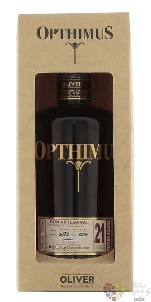 Opthimus  Magna Cum Laude ed. 2019  aged 21 years Dominican rum 38% vol.  0.70 l