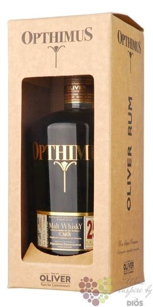 Opthimus  Malt whisky cask ed. 2019  aged 25 years Dominican rum 43% vol.  0.70 l