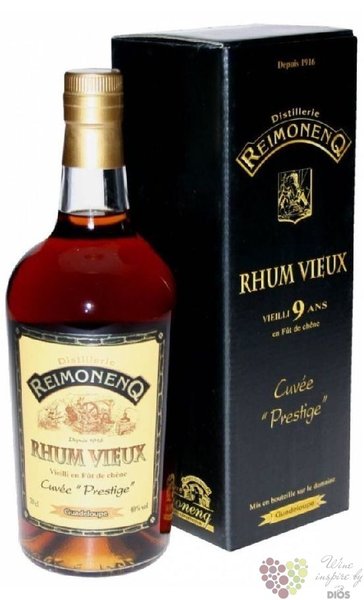 Reimonenq vieux „ Cuvée Prestige ” aged 9 years rum of Gaudeloupe 40% vol.  0.70 l