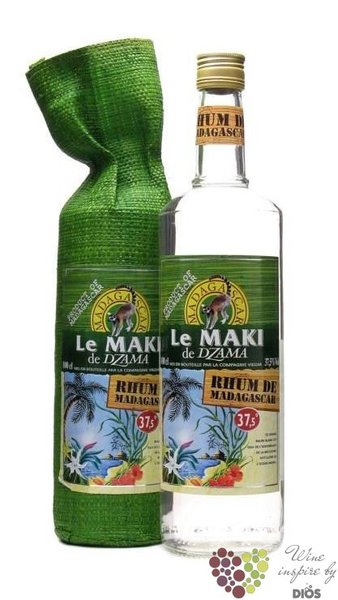 le Maki de Dzama  LAuthentique blanc  plain rum of Madagaskar 37.5% vol.  1.00 l
