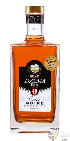 Dzama prestige  cuve Noire  gold rum of Madagaskar 40% vol.  0.70 l