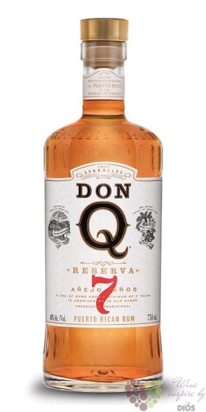 Don Q  Reserve  aged 7 years Puerto Rican rum 40% vol.  0.70 l