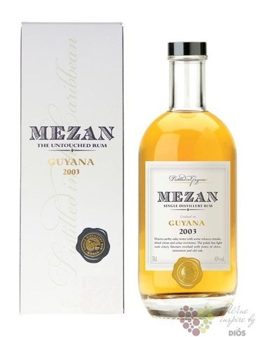 Mezan Single distilery 2003  Diamond  aged rum of Guyana by Pietro Ghilardi 40% vol. 0.70 l